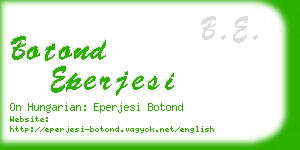 botond eperjesi business card